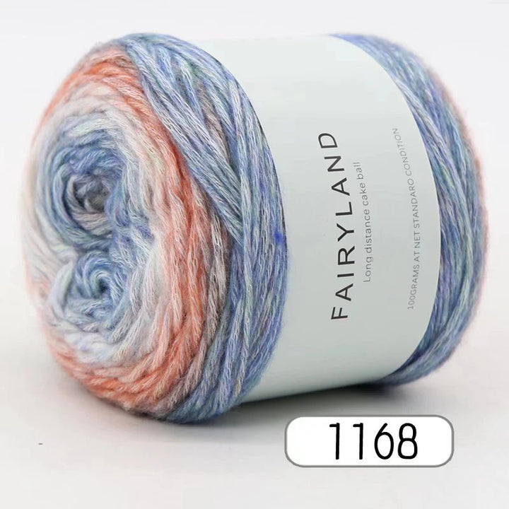 1pc 100g Gradient Rainbow Yarn – Soft Knitting & Crochet Yarn for Sweaters, Scarves, Hats & Shawls