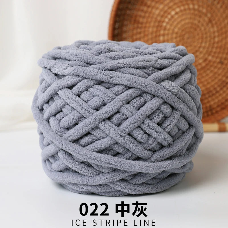 3pcs Ice-Striped Soft Thick Yarn – Handcrafted Yarn for Scarves, Hats, Slippers & DIY Projects