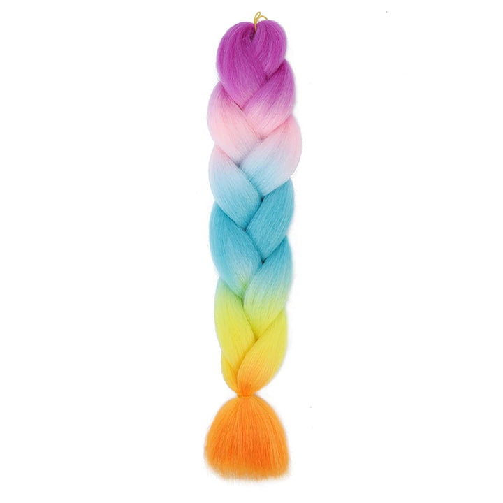 24 Inch Jumbo Braids Extensions – Synthetic Afro Ombre Kanekalon Hair for Children