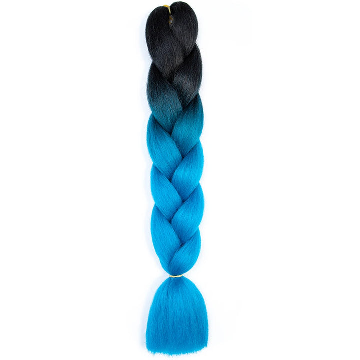 24 Inch Jumbo Box Braids Extensions – Synthetic Braiding Hair for Children (Pink, Purple, Yellow, Gray)