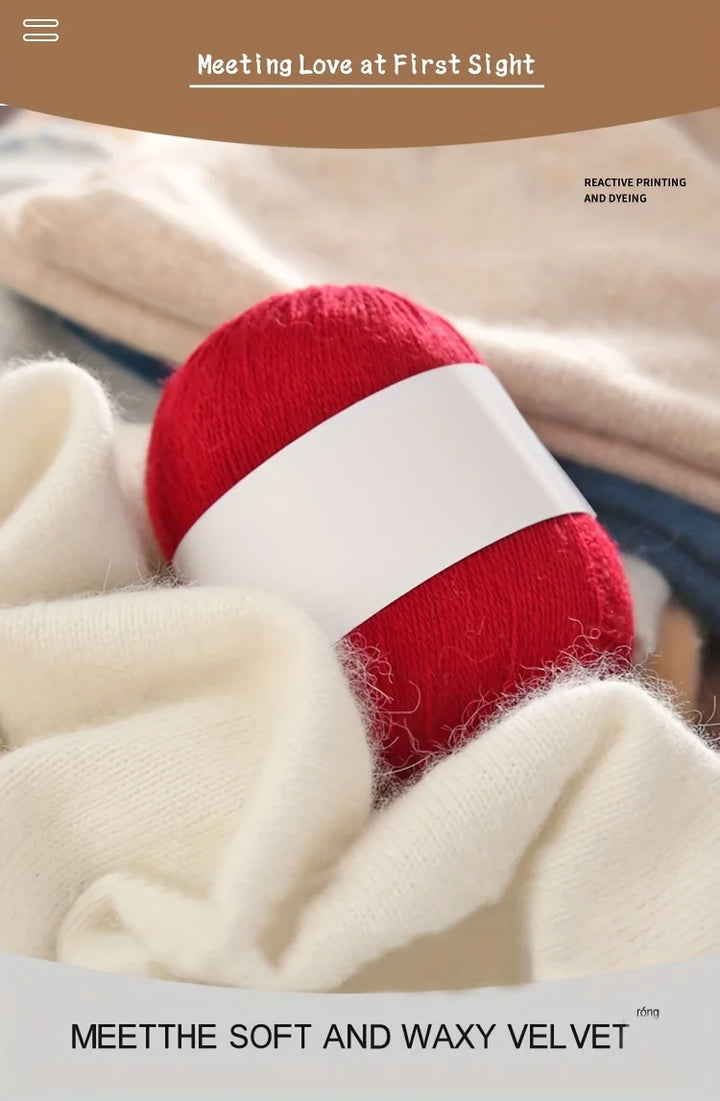 Cashmere Yarn for Hand Knitting – Soft Luxury Yarn for Sweaters, Woolen Garments & Handmade Crafts