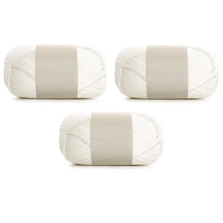 3PC 300g Thick Fabric Yarn – Soft Colored DIY Yarn for Carpets, Bags, Toys & Slippers