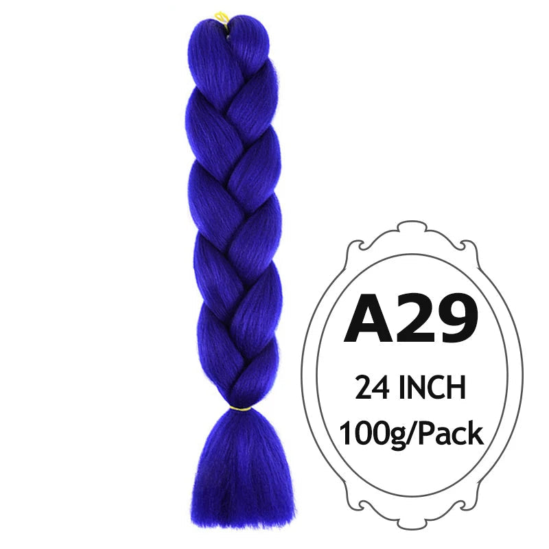Blue braided hair extension with and product details.