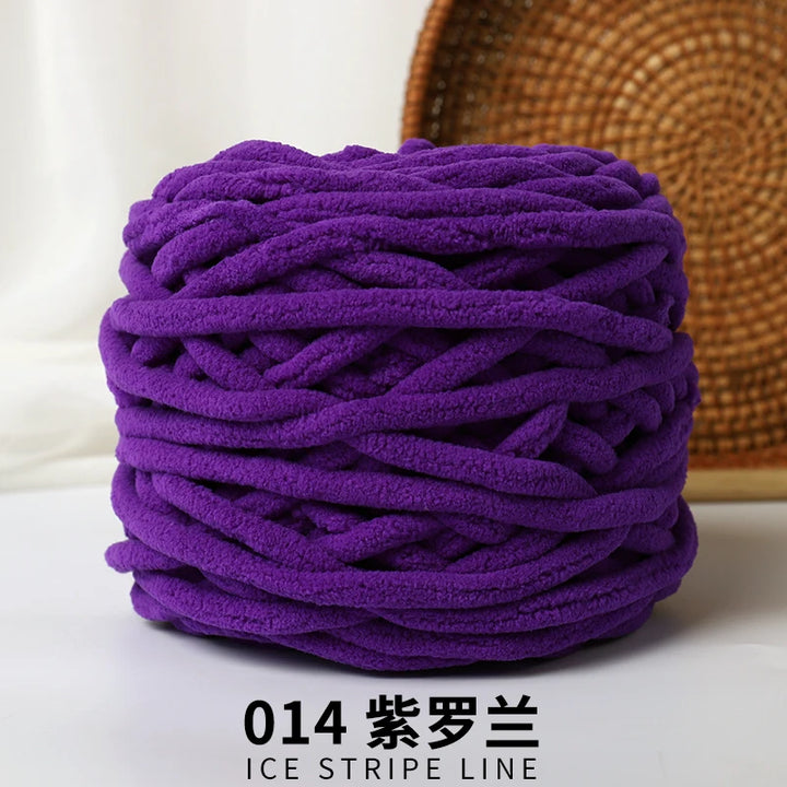 3pcs Ice-Striped Soft Thick Yarn – Handcrafted Yarn for Scarves, Hats, Slippers & DIY Projects
