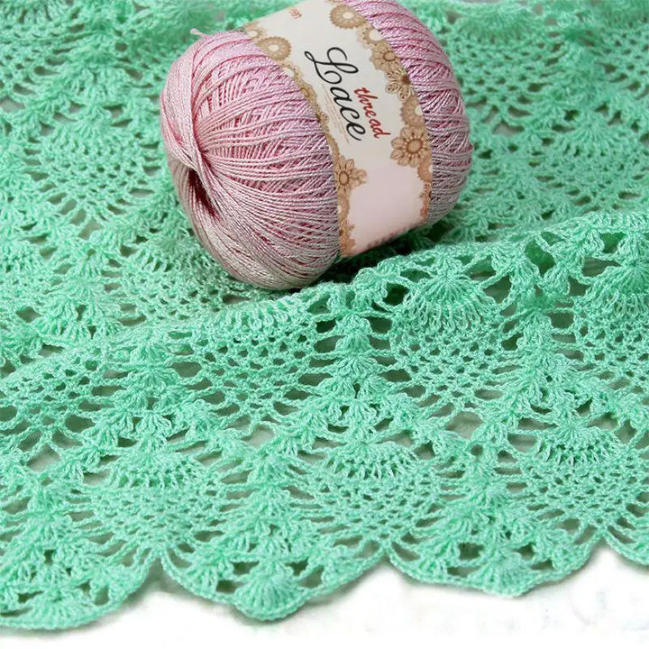 200g No. 8 Pearl Lace Yarn (4 Skeins) – Fine Crochet & Knitting Yarn for Shawls, Summer Sweaters, Scarves & Hats