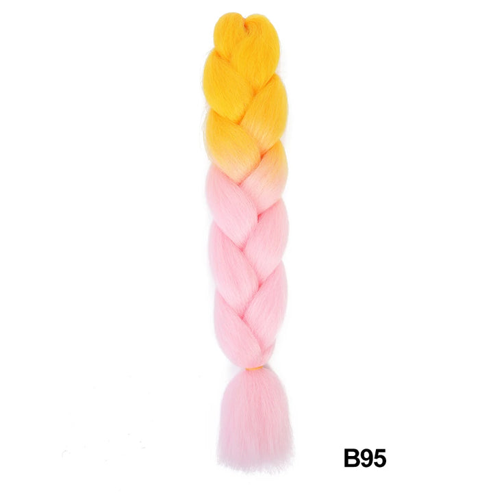 Synthetic 24 Inch 100g Ombre Jumbo Braiding Hair – Kanekalon Twist Extensions