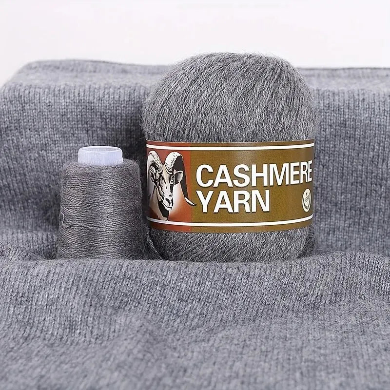 Cashmere Knitting Yarn Balls (6 Pack) – Soft Luxury Yarn for Sweaters, Hats, Scarves & DIY Crafts