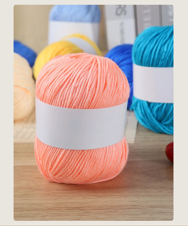 12-Piece Luxury Cashmere-Silk Yarn Set – Ultra-Soft Fluffy Yarn for Sweaters, Coats, Shawls & DIY Crafts (600g)