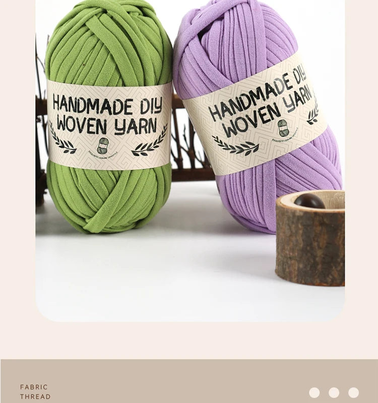 High-Quality Polyester Fabric Yarn – High-Elastic Yarn for Bags, Slippers & DIY Handmade Crafts