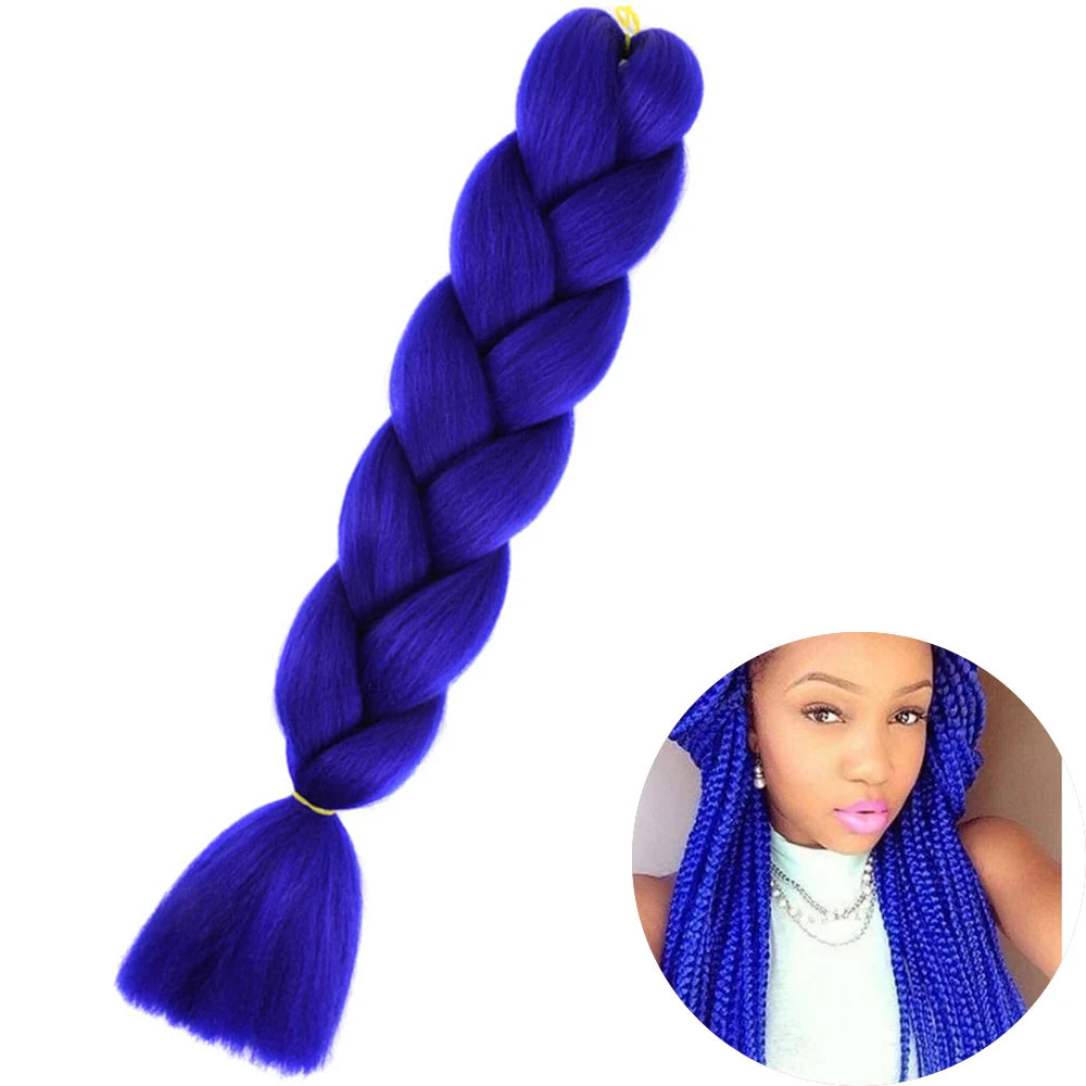 24” Synthetic Yaki Braids – Kanekalon Ombre Jumbo Braiding Hair Extensions 22