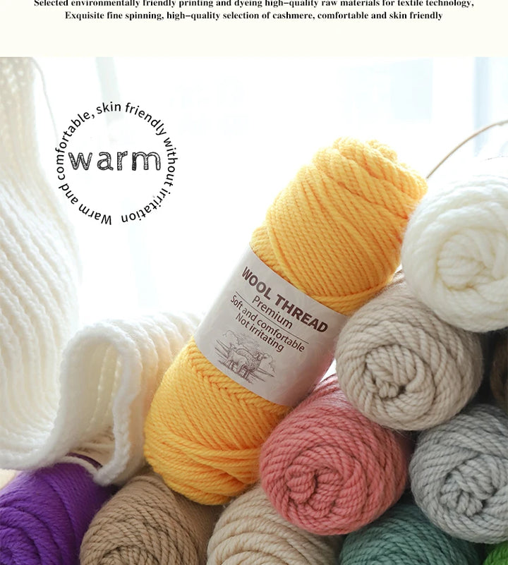 500g Thick Alpaca Wool Yarn – 245 Needle Knitting Yarn for Sweaters, Jackets & Accessories
