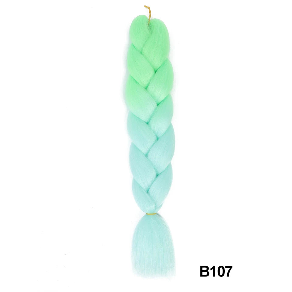 Synthetic 24 Inch 100g Ombre Jumbo Braiding Hair – Kanekalon Twist Extensions