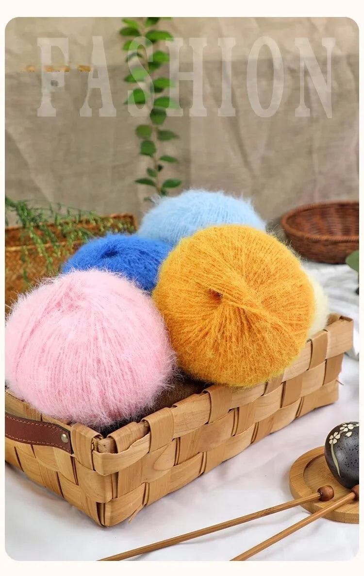 Long-Haired Solid Color Snowflake Yarn – Soft, Skin-Friendly Yarn for Sweaters, Scarves & DIY Crafts (3pcs, 300g)