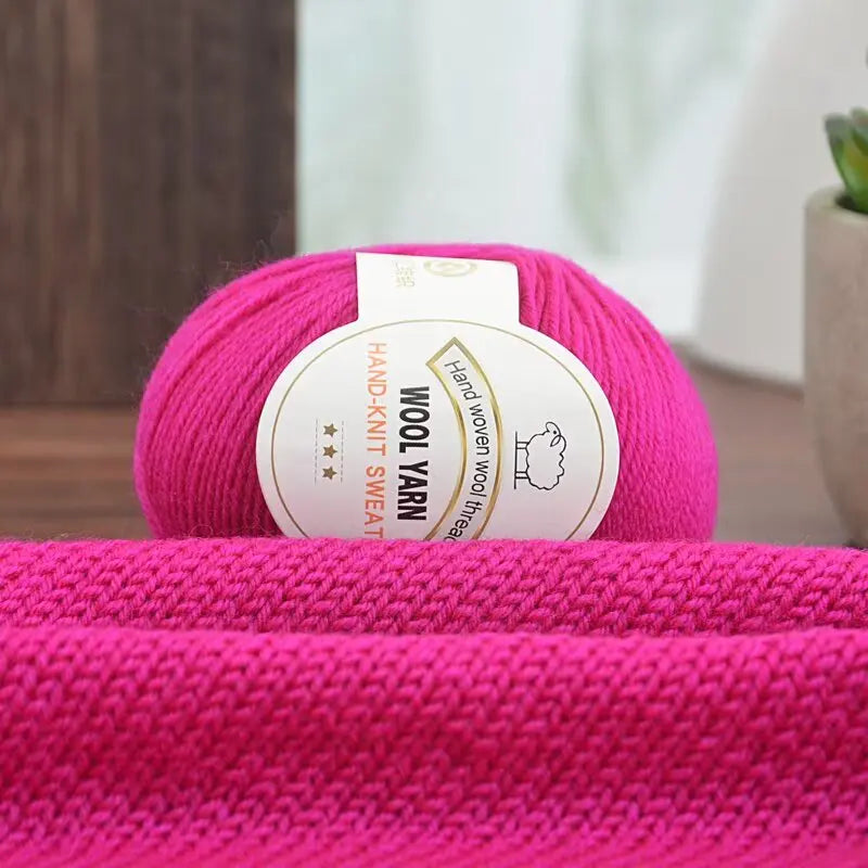 500g 2112 Medium-Fine Wool Yarn – Soft DIY Knitting Yarn for Sweaters, Jackets, Scarves, Hats & Handmade Crafts (10pcs Bag)