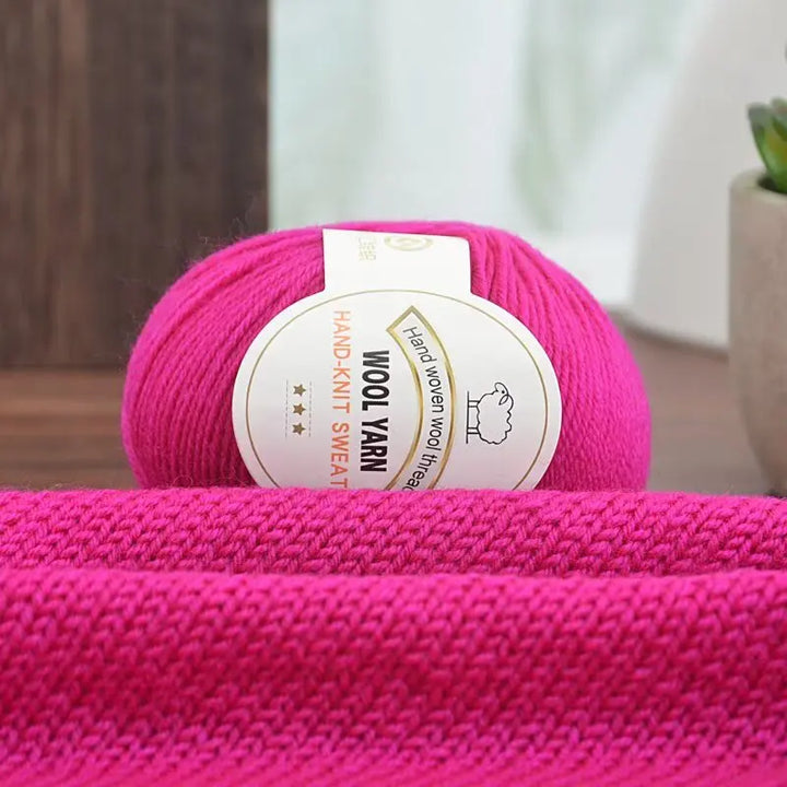 500g 2112 Medium-Fine Wool Yarn – Soft DIY Knitting Yarn for Sweaters, Jackets, Scarves, Hats & Handmade Crafts (10pcs Bag)