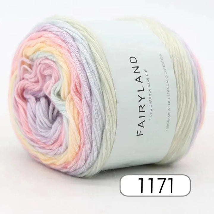1pc 100g Gradient Rainbow Yarn – Soft Knitting & Crochet Yarn for Sweaters, Scarves, Hats & Shawls