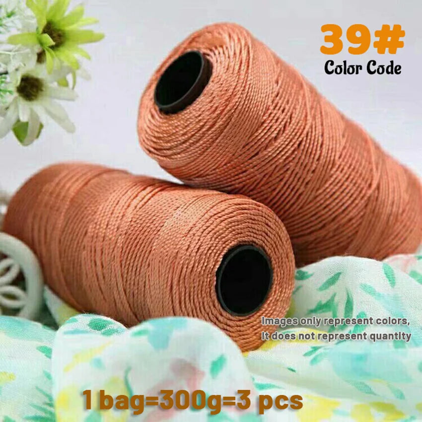 300g Summer Crochet Yarn – Handmade DIY Yarn for Hats, Bags & Home Accessories (3 Pieces/Pack)