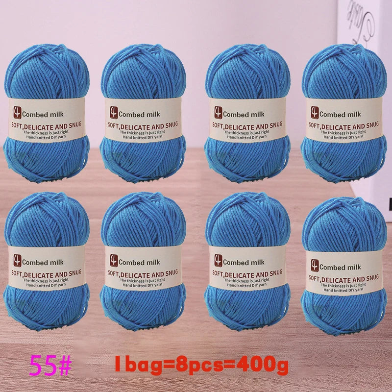 4-Strand Synthetic Knitting Yarn – Soft DIY Craft Yarn for Sweaters, Scarves & Blankets