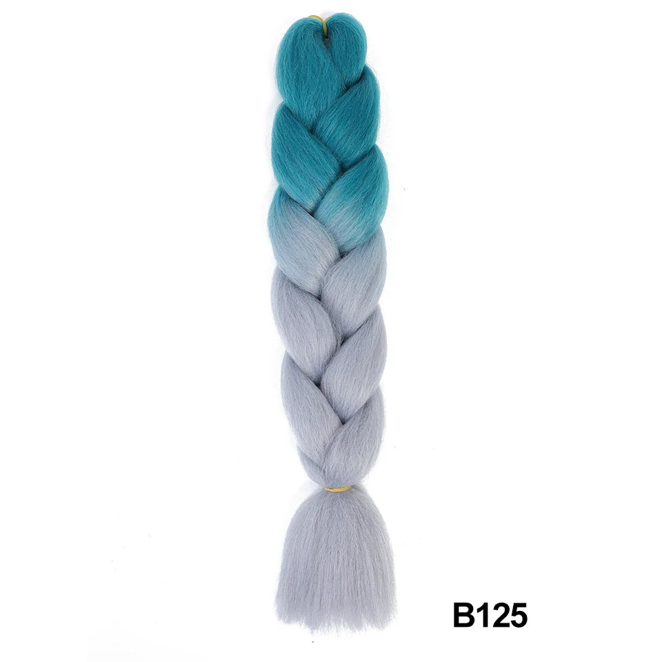 Synthetic 24 Inch 100g Ombre Jumbo Braiding Hair – Kanekalon Twist Extensions