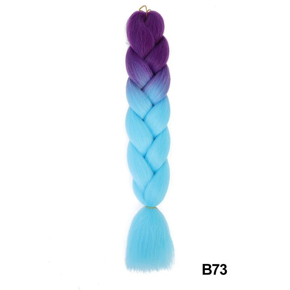 Synthetic 24 Inch 100g Ombre Jumbo Braiding Hair – Kanekalon Twist Extensions