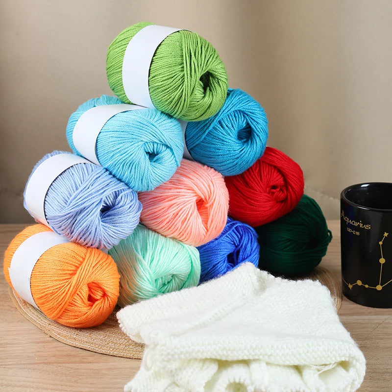 12-Piece Luxury Cashmere-Silk Yarn Set – Ultra-Soft Fluffy Yarn for Sweaters, Coats, Shawls & DIY Crafts (600g)
