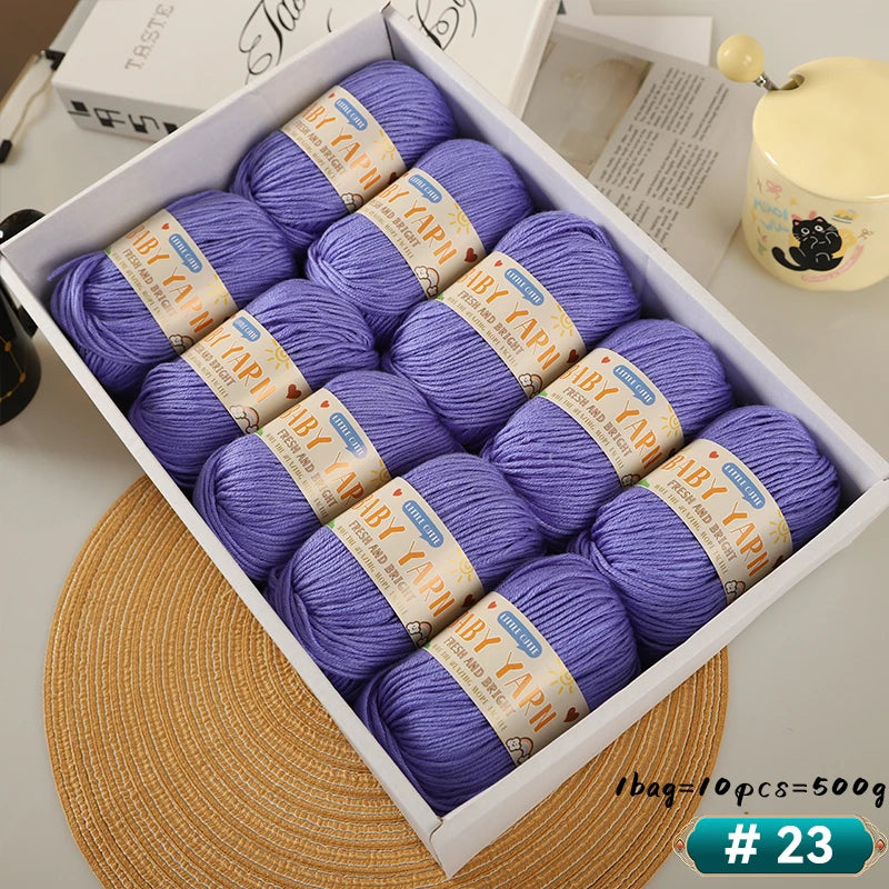 Soft Wool Blended 6-Strand Yarn – Skin-Friendly Knitting Yarn for Sweaters & Crafts