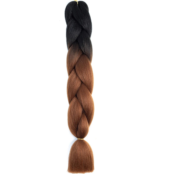 24 Inch Jumbo Box Braids Extensions – Synthetic Braiding Hair for Children (Pink, Purple, Yellow, Gray)