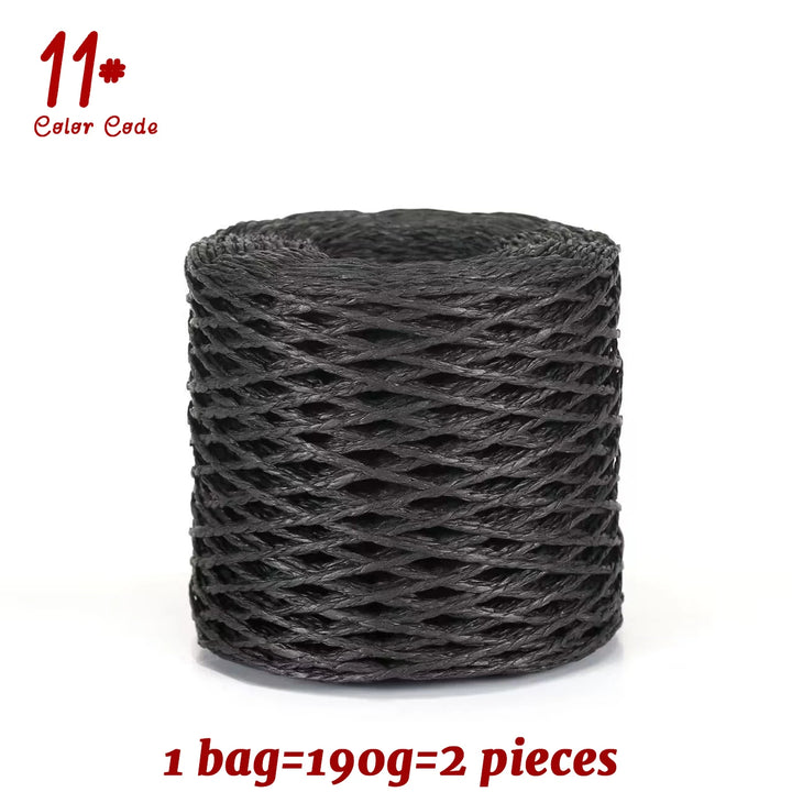 190g Bamboo Raffia Yarn (2 Skeins) – Straw Paper Crochet Yarn for Summer Hats, Bags & DIY Crafts