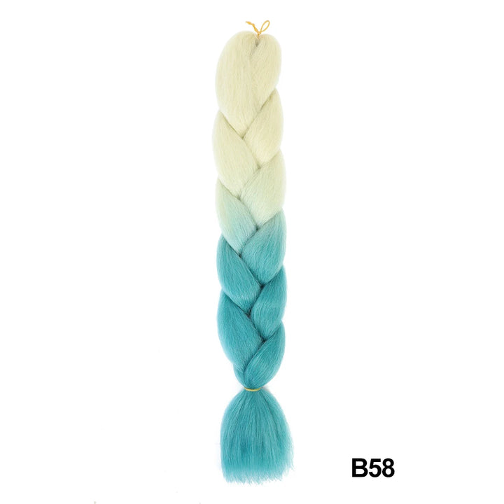 Synthetic 24 Inch 100g Ombre Jumbo Braiding Hair – Kanekalon Twist Extensions