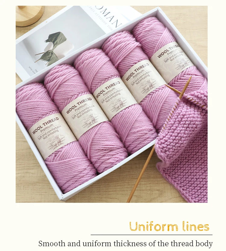 500g Thick Alpaca Wool Yarn – 245 Needle Knitting Yarn for Sweaters, Jackets & Accessories