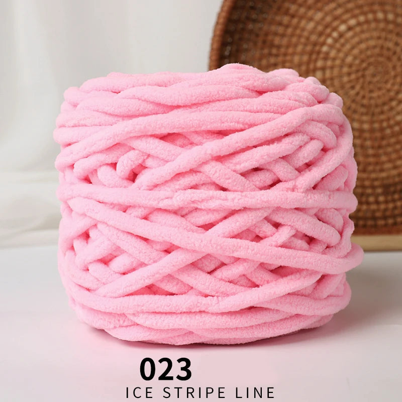 3pcs Ice-Striped Soft Thick Yarn – Handcrafted Yarn for Scarves, Hats, Slippers & DIY Projects