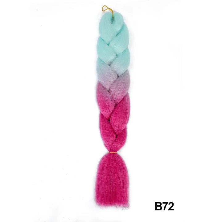 Synthetic 24 Inch 100g Ombre Jumbo Braiding Hair – Kanekalon Twist Extensions