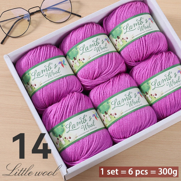 Very Soft Lamb Wool Yarn – Medium-Thick High-Quality Wool for Knitting Sweaters, Scarves & Accessories