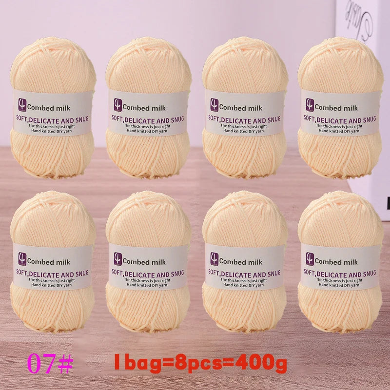 4-Strand Synthetic Knitting Yarn – Soft DIY Craft Yarn for Sweaters, Scarves & Blankets