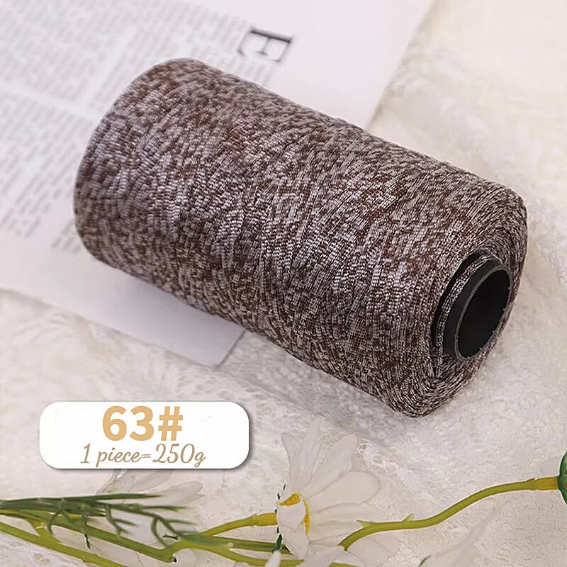 250g Lightweight Flat Ribbon Yarn – Hollow Crochet Yarn for Summer Hats, Bags & DIY Crafts