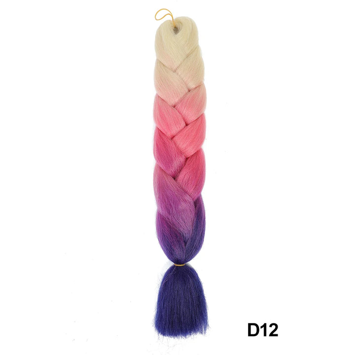 Synthetic 24 Inch 100g Ombre Jumbo Braiding Hair – Kanekalon Twist Extensions