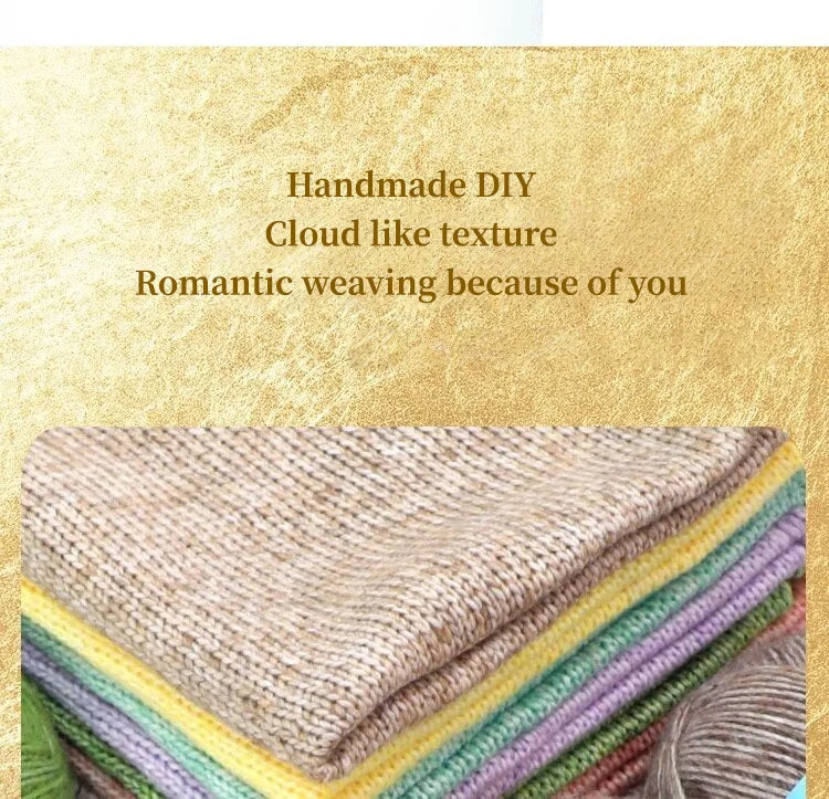 300g Colorful Bamboo Fiber Mohair Yarn Set (6 Pieces) – Soft Knitting Yarn for Sweaters, Scarves, Hats & Shawls