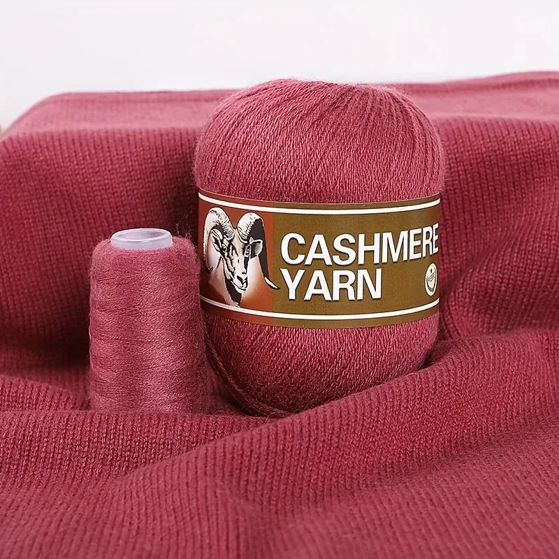 Cashmere Knitting Yarn Balls (6 Pack) – Soft Luxury Yarn for Sweaters, Hats, Scarves & DIY Crafts