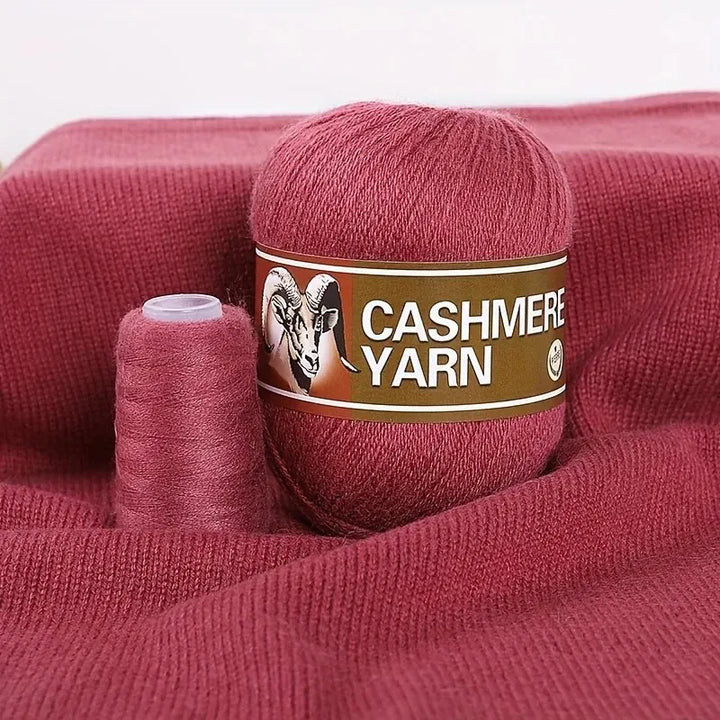 Cashmere Knitting Yarn Balls (6 Pack) – Soft Luxury Yarn for Sweaters, Hats, Scarves & DIY Crafts