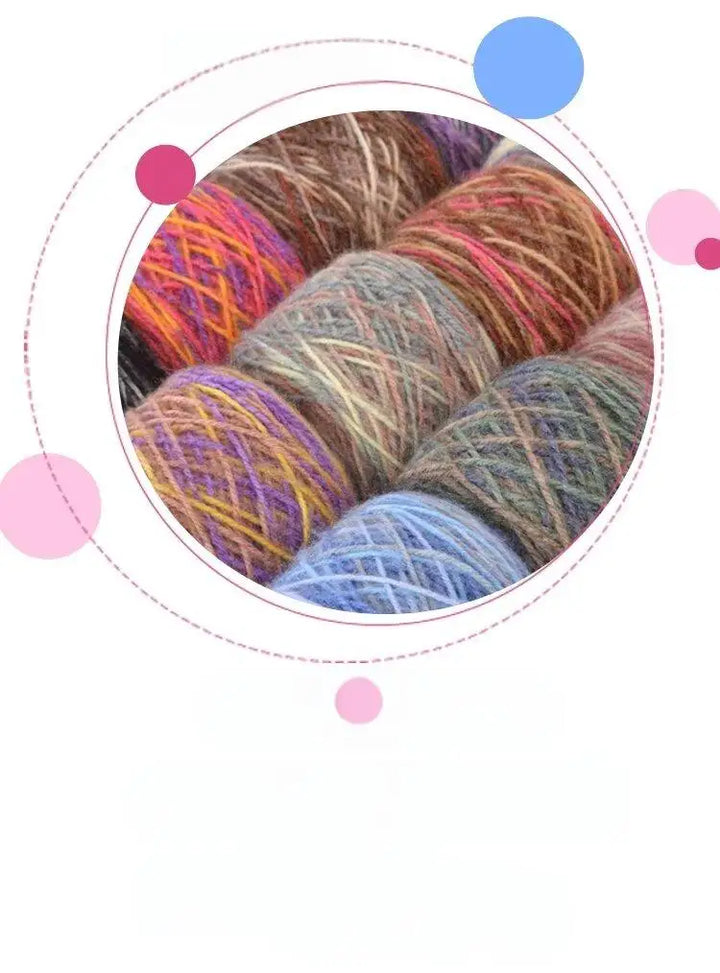 290g Colorful Gradient Imitation Squirrel Yarn – Thick Section-Dyed Yarn for Knitting & Crochet (2 Pcs/Pack)