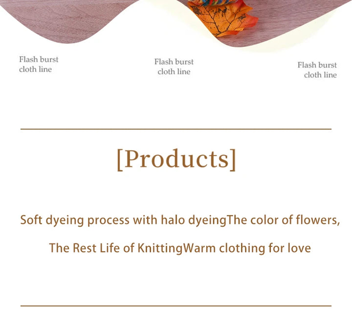 360g Rainbow Gradient Section-Dyed Yarn – Medium-Thick Hand Knitting Yarn for Sweaters, Hats & Scarves (3pcs Pack)