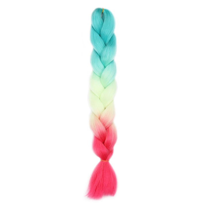 24 Inch Jumbo Braids Extensions – Synthetic Afro Ombre Kanekalon Hair for Children