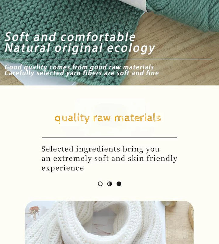 500g Thick Alpaca Wool Yarn – 245 Needle Knitting Yarn for Sweaters, Jackets & Accessories