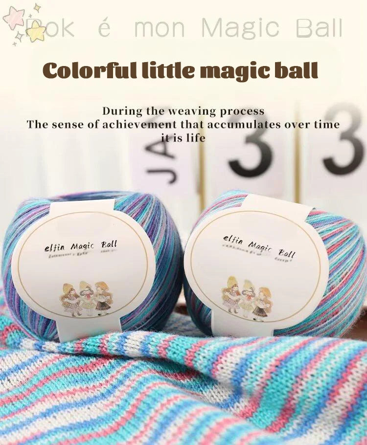 300g Premium Gradient Fine Wool Yarn – Soft Knitting & Crochet Yarn for Sweaters, Scarves, Hats & Shawls (DIY Craft Yarn Balls)
