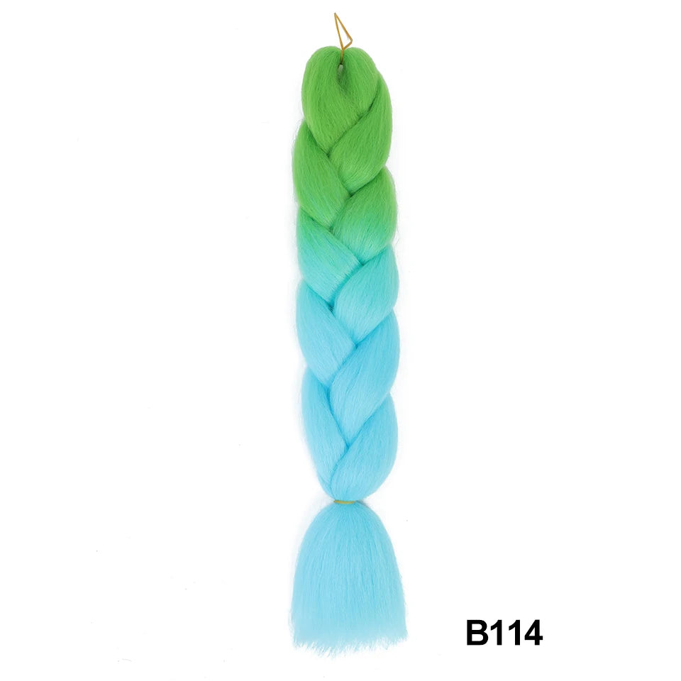 Synthetic 24 Inch 100g Ombre Jumbo Braiding Hair – Kanekalon Twist Extensions