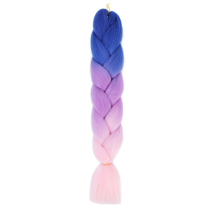 24 Inch Jumbo Braids Extensions – Synthetic Afro Ombre Kanekalon Hair for Children