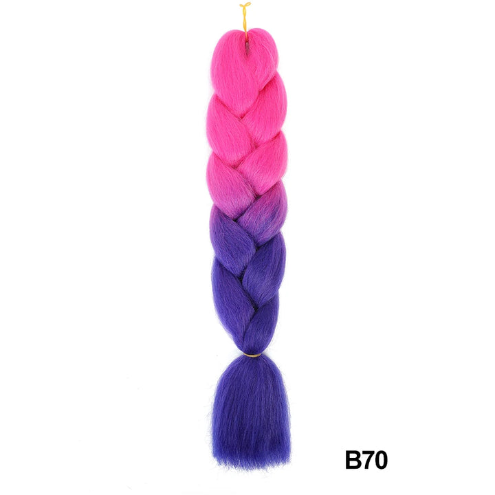 Synthetic 24 Inch 100g Ombre Jumbo Braiding Hair – Kanekalon Twist Extensions