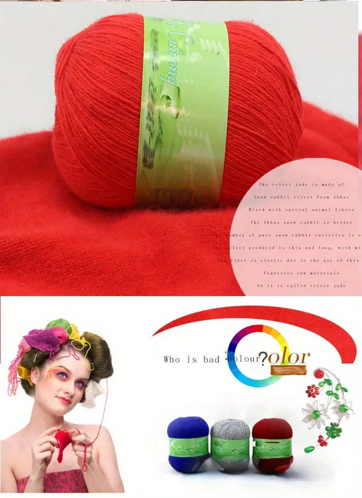 400g Luxury Cashmere Yarn Set (8 Pieces) – Combed Goat Wool for Sweaters, Scarves, Pants & Winter Knitwear