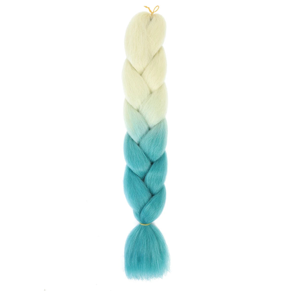 24 Inch Jumbo Braids Extensions – Synthetic Afro Ombre Kanekalon Hair for Children