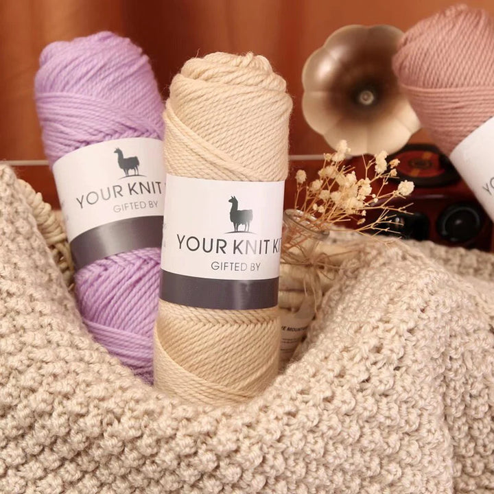 400g Alpaca Wool Yarn – Thick Pure Wool Knitting Yarn for Sweaters, Shawls & Scarves (4 Pieces/Pack)